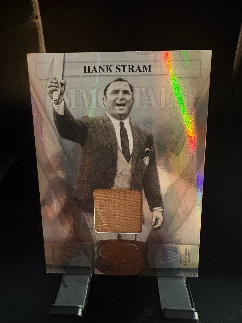 Playoff Hank Stram Memorabilia Football Card